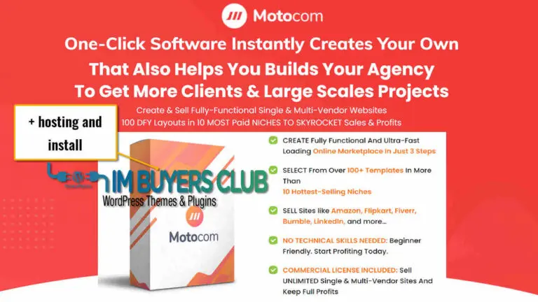 MotoCom Theme + WordPress Hosting