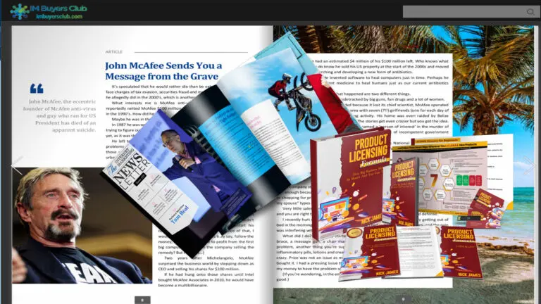 IM Buyers Trends is a monthly newsletter for members of IM Buyers Club. It is available in the club's membership area on https://imbuyersclub.productdyno.com/ for members on all plans. IM Buyers Trends is based upon The Internet Marketing Newsletter by Nick James and is licensed with PLR rights to me and with personal use and inspiration for club members. Today, Nick launches a new product, The Product Licensing Formula. It's a course in how to use licensing rights to customize, brand, market, and sell high-quality and high-ticket products after having purchased their licensing rights