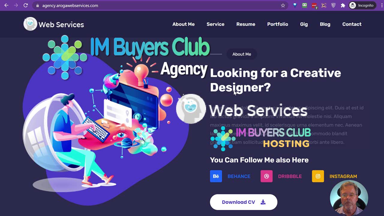 Web services agency site