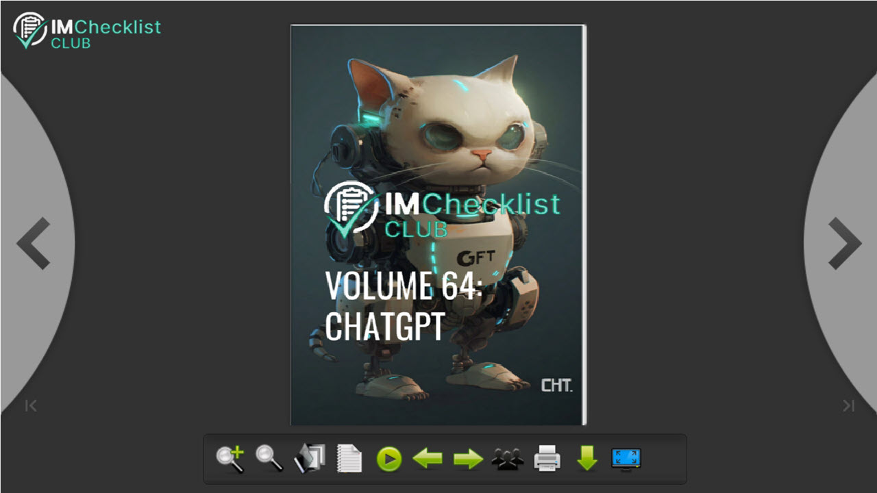 IMChecklistClub Vol64 ChatGPT