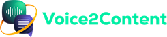Voice2Content logo