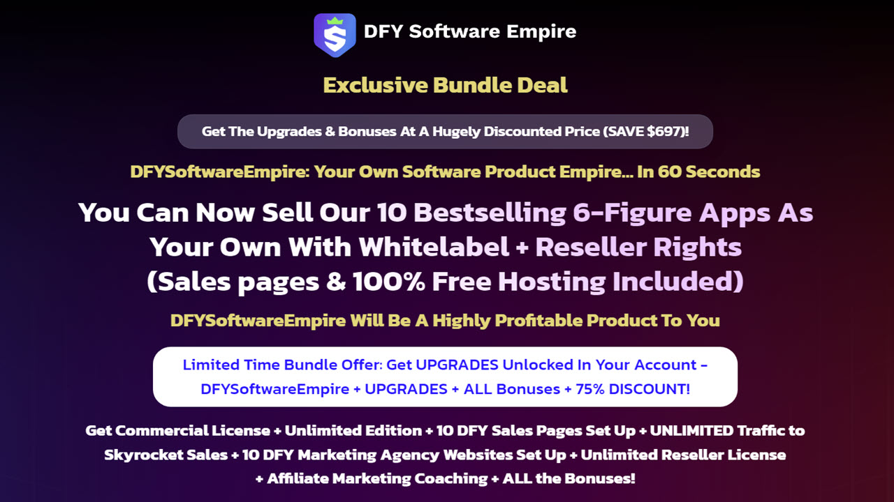DFY Software Empire Bundle